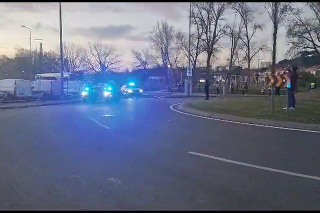 Taça da Liga: Chegada do Estoril ao estádio