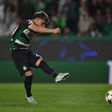 FUTEBOL - Maxi Araujo no Sporting - Manchester City, jogo da LIGA DOS CAMPEOES 2024/2025. Estadio Jose Alvalade, em Lisboa. Terca, 5 de Novembro de 2024. (Miguel Nunes)