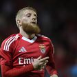 Beste, lateral-esquerdo do Benfica, em fase de jogo