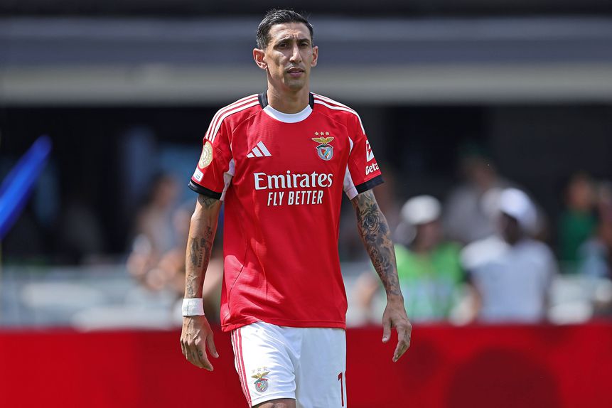 Di María com a camisola do Benfica no Mundial de Clubes