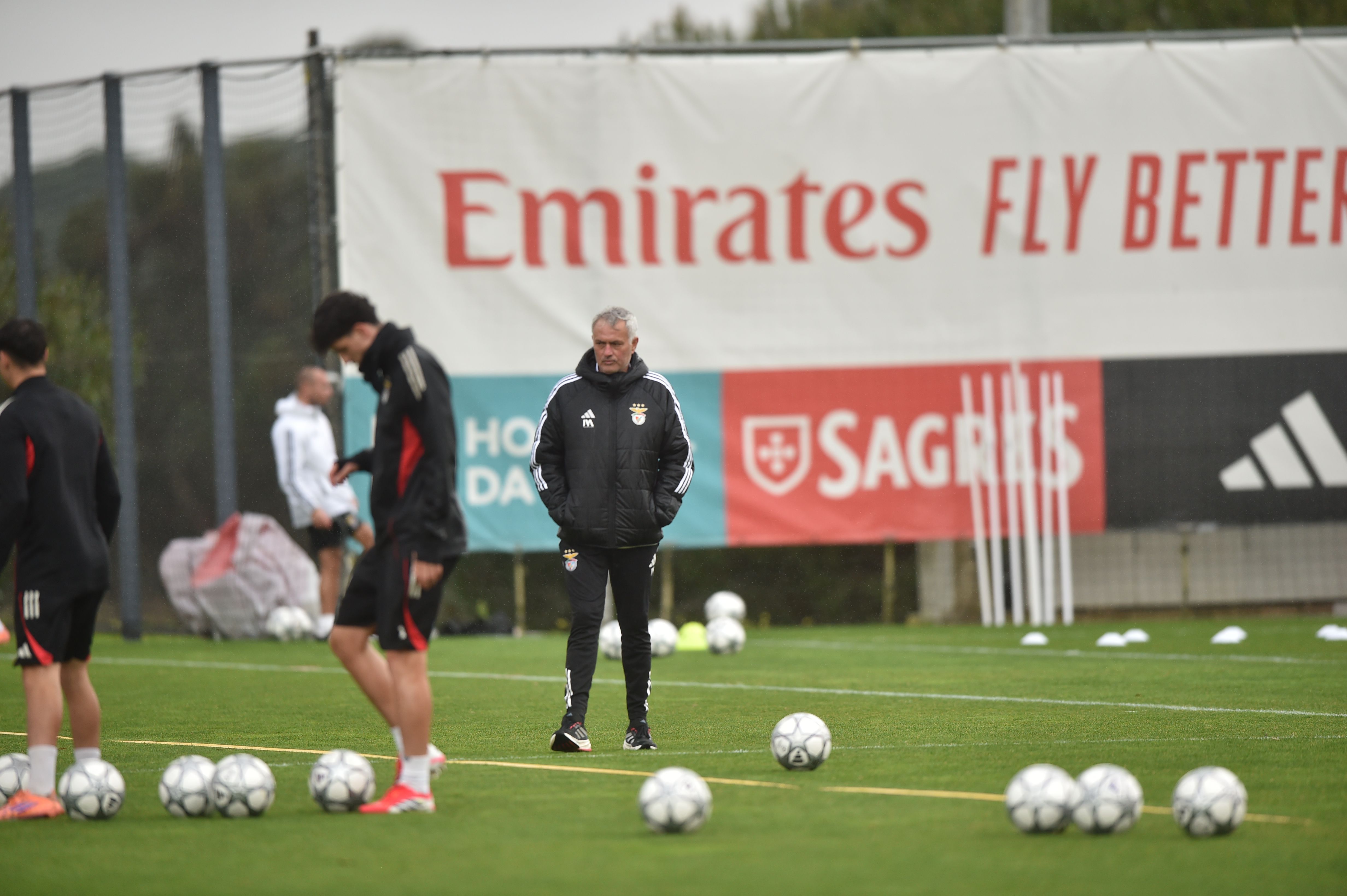 Último treino do Benfica antes do duelo com o Real Madrid para a UEFA Champions League - Foto: MIGUEL NUNES