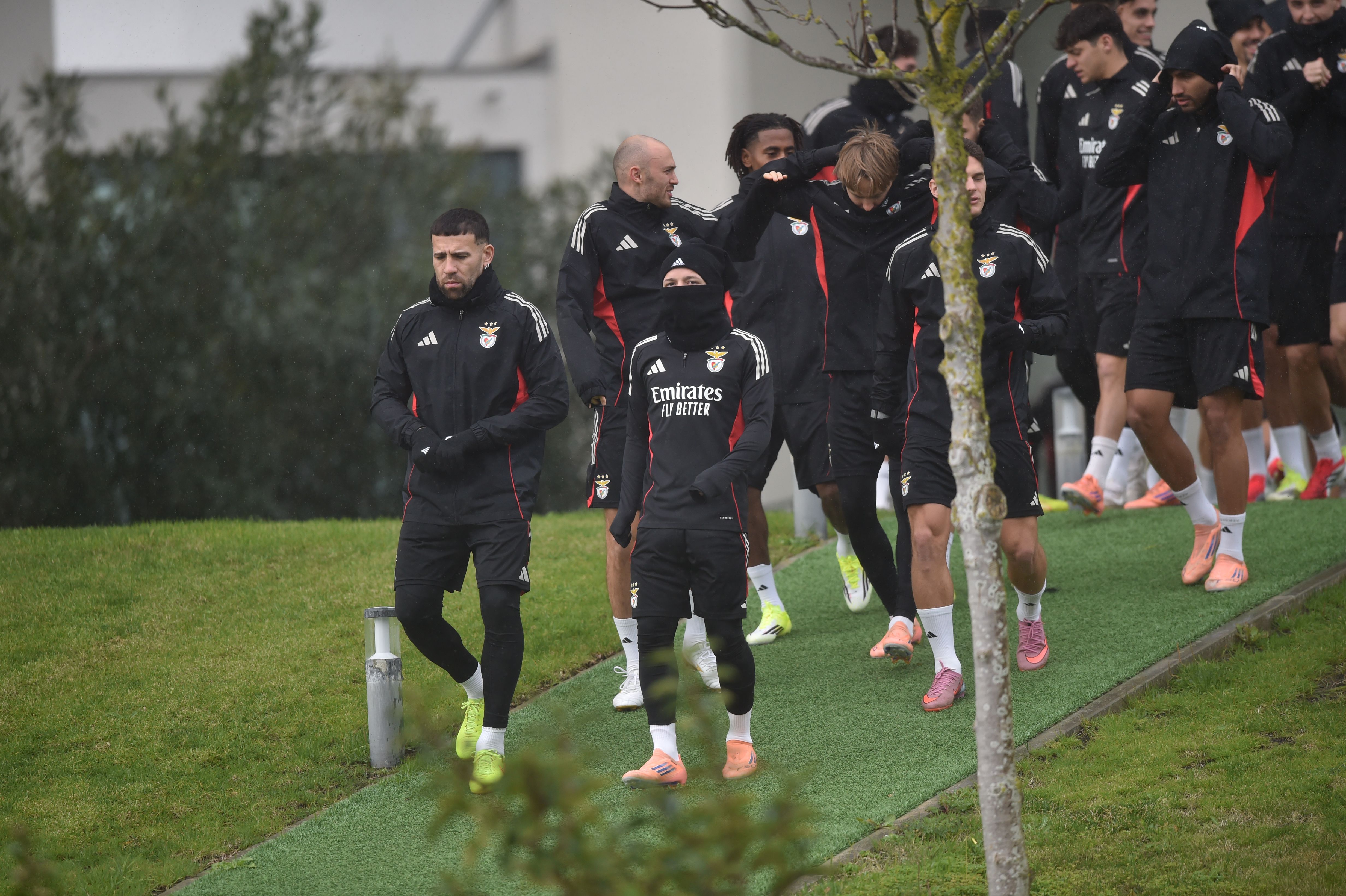 Último treino do Benfica antes do duelo com o Real Madrid para a UEFA Champions League - Foto: MIGUEL NUNES