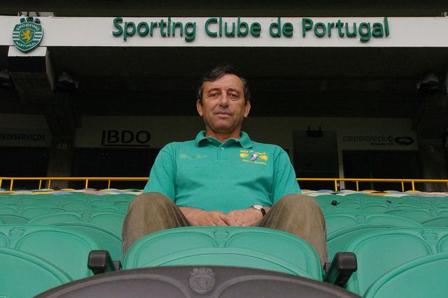 Fernando Mamede, durante uma entrevista a A BOLA, relativa ao 25.º aniversário do Recorde do Mundo alcançado em Los Angeles em 1984. Fotografia tirada na sexta-feira, dia 26 de junho de 2009 - Foto: ASF/Alexandre Pona