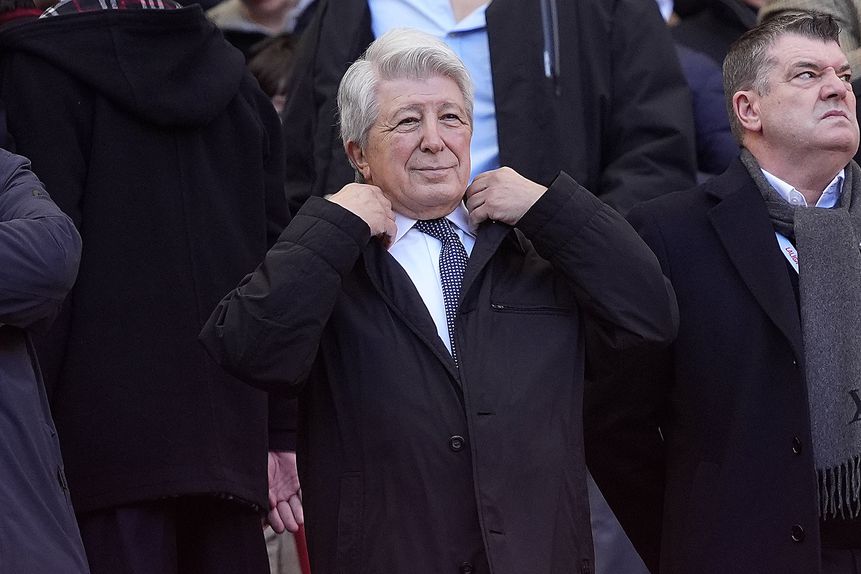 Enrique Cerezo, presidente do Atlético Madrid