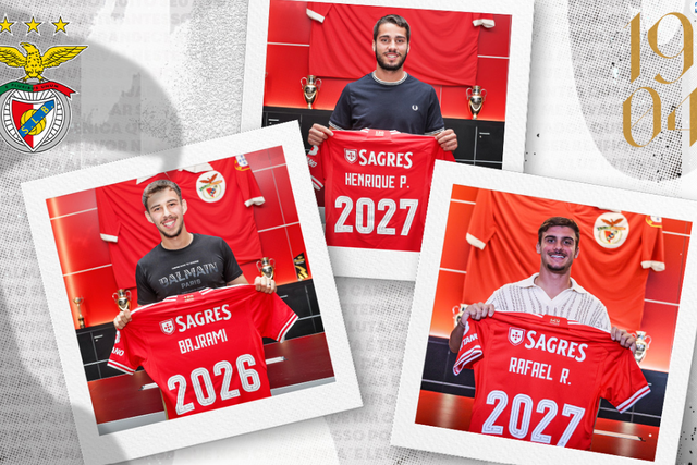 Benfica segura três promessas
