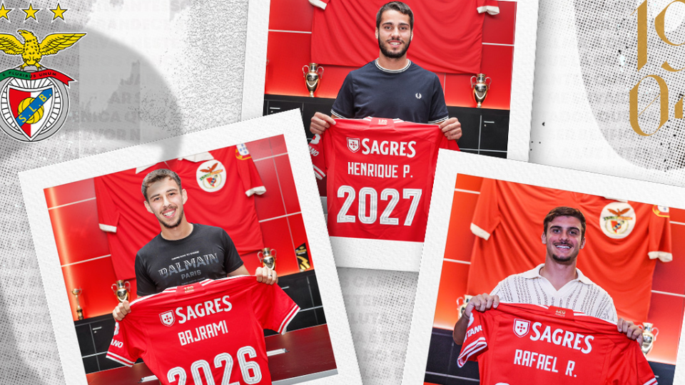 Benfica segura três promessas