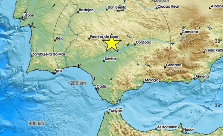 Sismo com magnitude de 4,2 na escala de Richter, com epicentro na região de Sevilha, em Espanha, foi sentido no concelho de Reguengos de Monsaraz
