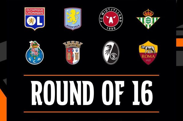 Liga Europa: o quadro completo dos oitavos de final