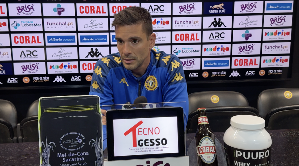 Tiago Margarido, treinador do Nacional. -Foto: CD NACIONAL