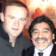 Wayne Rooney e Maradona cruzaram-se num restaurante em Manchester em 2013