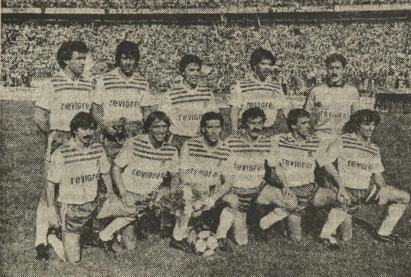 Jogo em que se sagrou campeão nacional pela primeira vez: FC Porto-Belenenses, 5-1, em 12 de maio de 1985 (primeiro da direita em baixo)