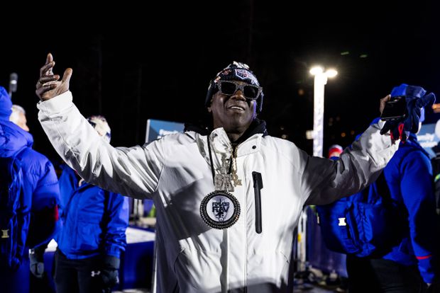 Rapper Flavor Flave em Milão