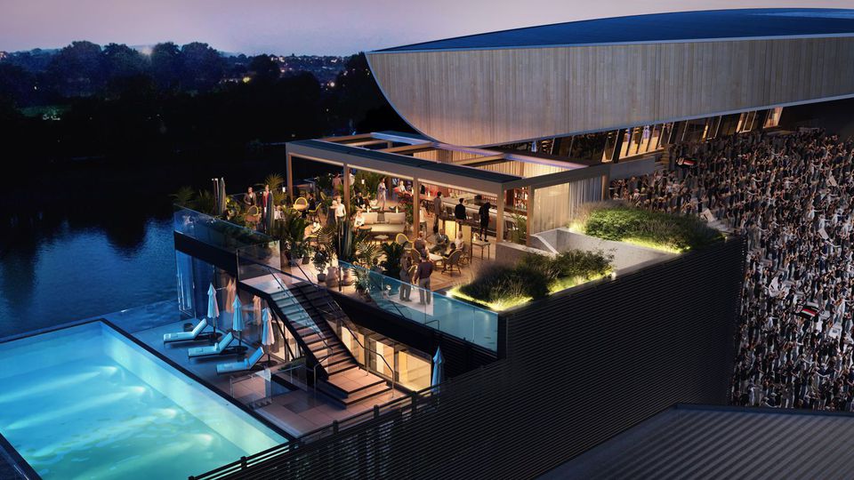 Piscina, restaurante 'gourmet'...o novo look de um mítico estádio da Premier League