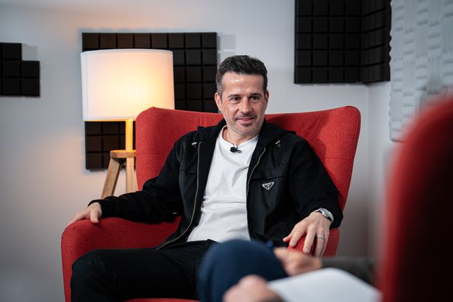 Marco Silva entrevistado nas instalações de A BOLA (foto: André Carvalho)