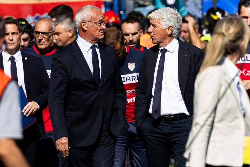 Claudio Ranieri e Gian Piero Gasperini à conversa