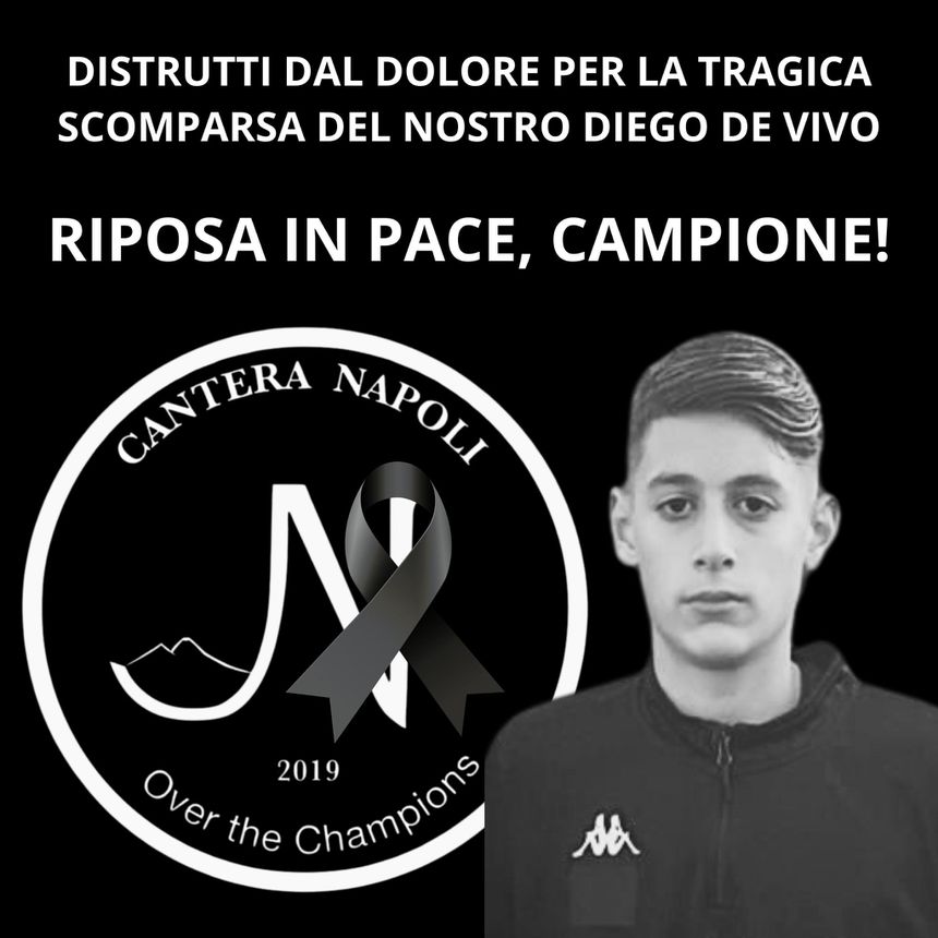 Mensagem da Cantera Napoli a propósito da morte de Diego De Vivo