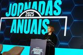 Helena Pires, presidente da Liga Portugal, na abertura das Jornadas Anuais 2025 (Foto: Liga Portugal)