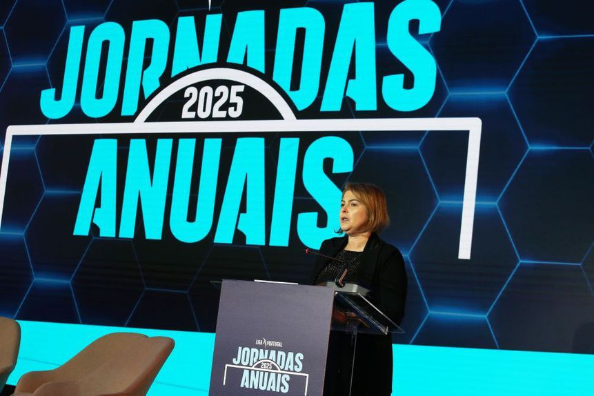 Helena Pires, presidente da Liga Portugal, na abertura das Jornadas Anuais 2025 (Foto: Liga Portugal)