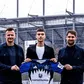 Claus Costa, Andrej Vasiljevic e Christoph Rhomer, agente - Foto HSV