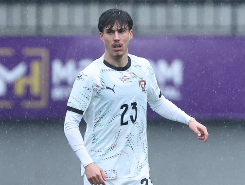 Diogo Sousa estreia-se pela seleção sub-21 de Portugal (foto: Federação Portuguesa de Futebol)