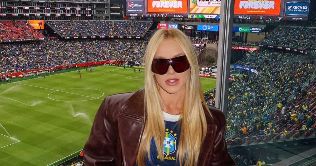 O 'look' da namorada de Vini Jr. nos Estados Unidos