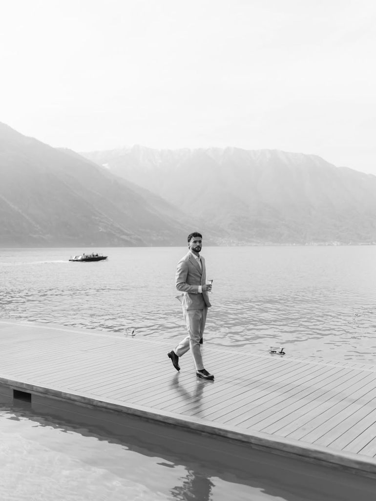 João Mário celebra casamento no mágico Lago de Como - Foto: João Mário/Instagram