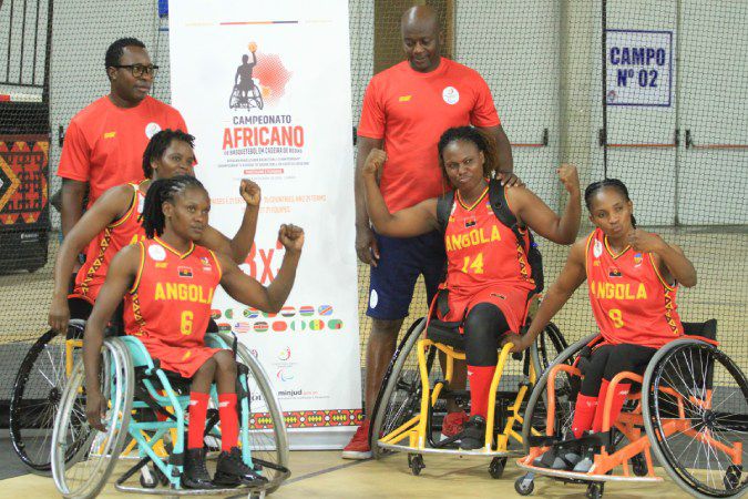 Seleção angolana feminina de basquetebol em cadeira de rodas com muito encorajadores para o futuro