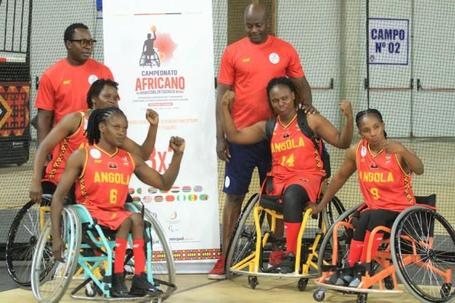 Seleção angolana feminina de basquetebol em cadeira de rodas com pecurso muito encorajador para o futuro