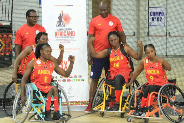 Seleção angolana feminina de basquetebol em cadeira de rodas com muito encorajadores para o futuro