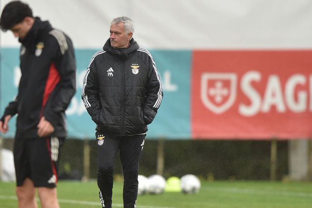 José Mourinho, treinador do Benfica (foto: Miguel Nunes)
