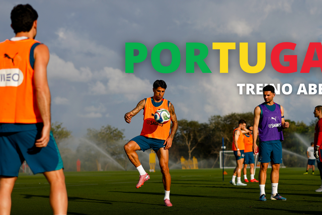 Direto: siga o último treino da Seleção antes do Portugal-México