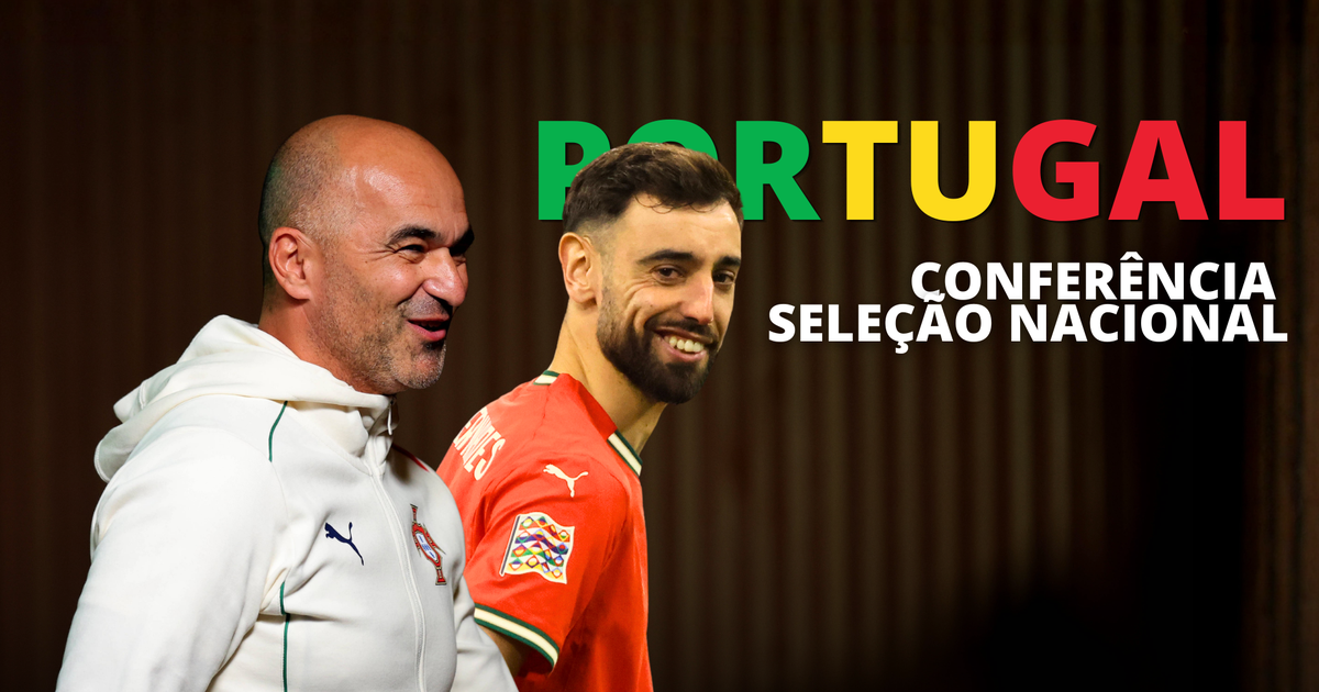 Em direto: a conferência de imprensa de Roberto Martínez e Bruno Fernandes