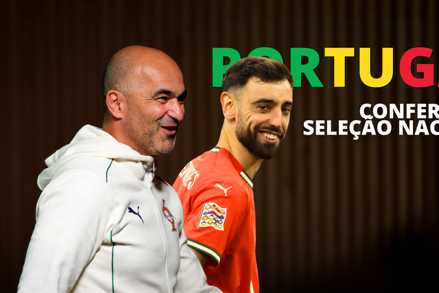 Em direto: a conferência de imprensa de Roberto Martínez e Bruno Fernandes
