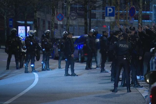 Contestação na chegada ao Dragão