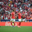 Otamendi fez o 6-0 do Benfica frente ao Aves SAD (foto: Miguel Nunes)