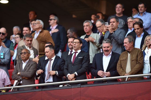 Rui Costa na tribuna presidencial (Foto: Miguel Nunes)