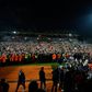 Festa dos adeptos do Lorient no Estádio Le Moustoir após subida de divisão