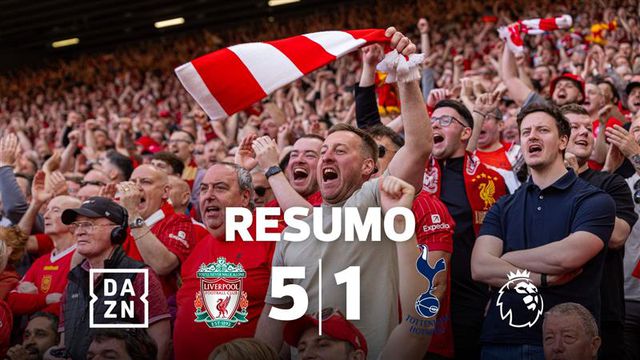 Liverpool precisava apenas de um empate para ser feliz, mas preferiu golear (resumo)