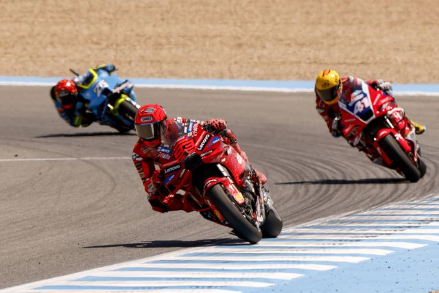 Marc Márquez em ação em Jerez de la Frontera