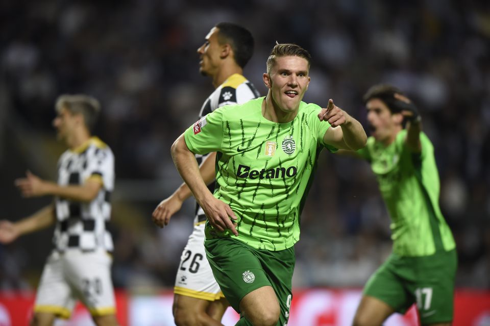 Viktor Gyokeres festeja no Boavista-Sporting (foto: Grafislab)