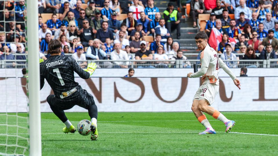 Matías Soulé fez o golo da Roma que derrotou o Inter