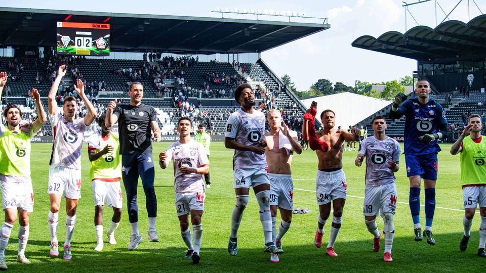 Lille festeja triunfo na visita ao Angers