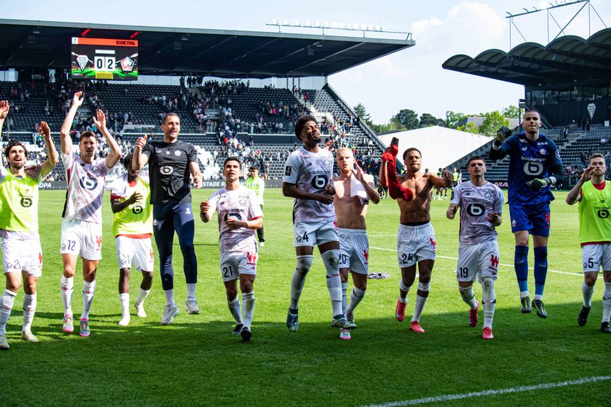 Lille festeja triunfo na visita ao Angers