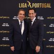 Reinaldo Teixeira, presidente da Liga Portugal, com Pedro Proença, antigo líder da Liga Portugal e eleito presidente da Federação Portuguesa de Futebol