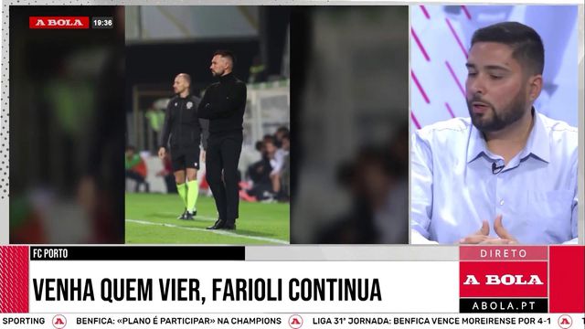 «Francesco Farioli é o treinador do ano em Portugal»