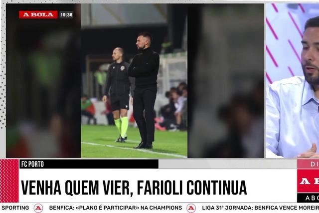 «Francesco Farioli é o treinador do ano em Portugal»