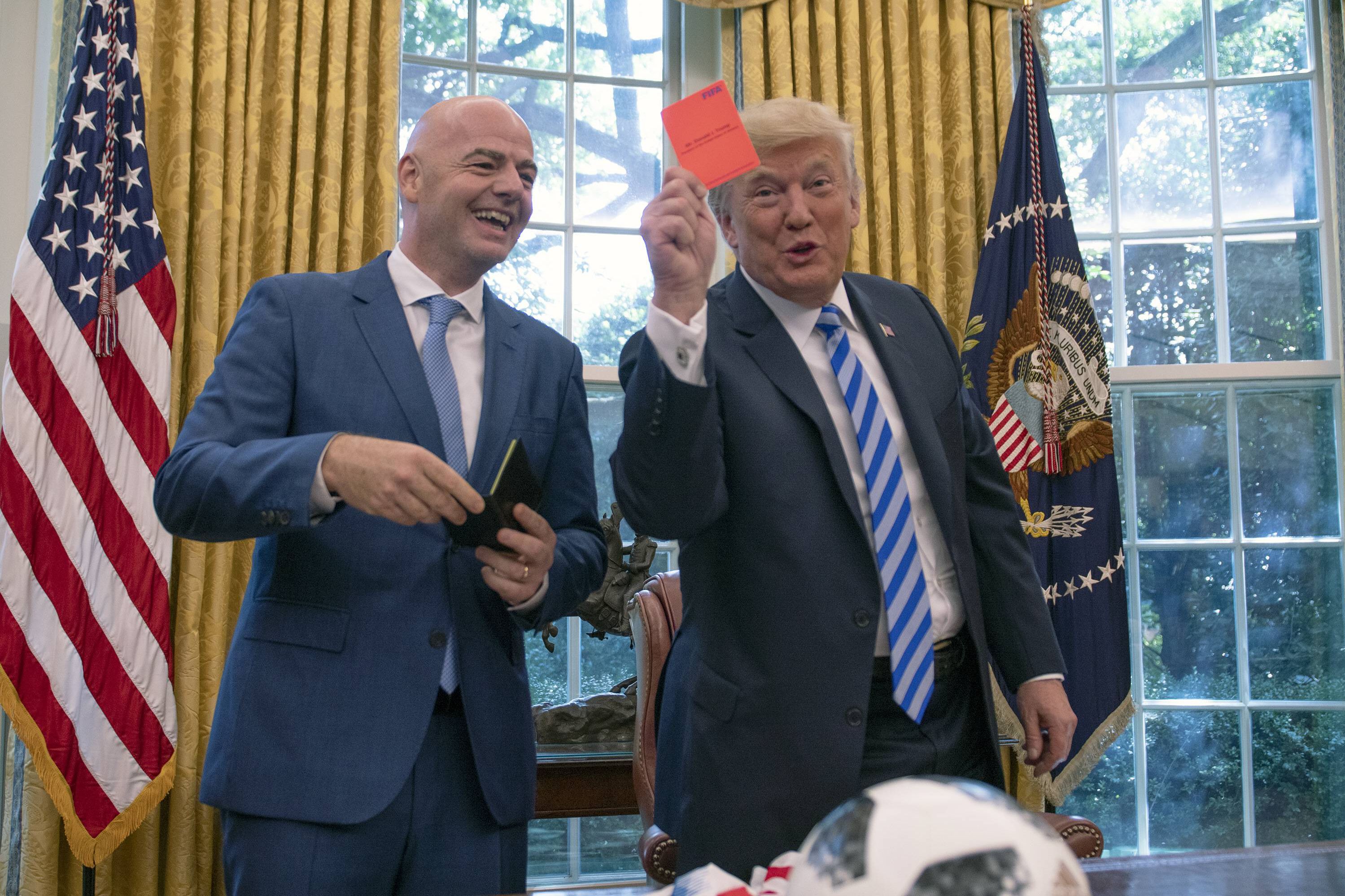 Infantino com Trump