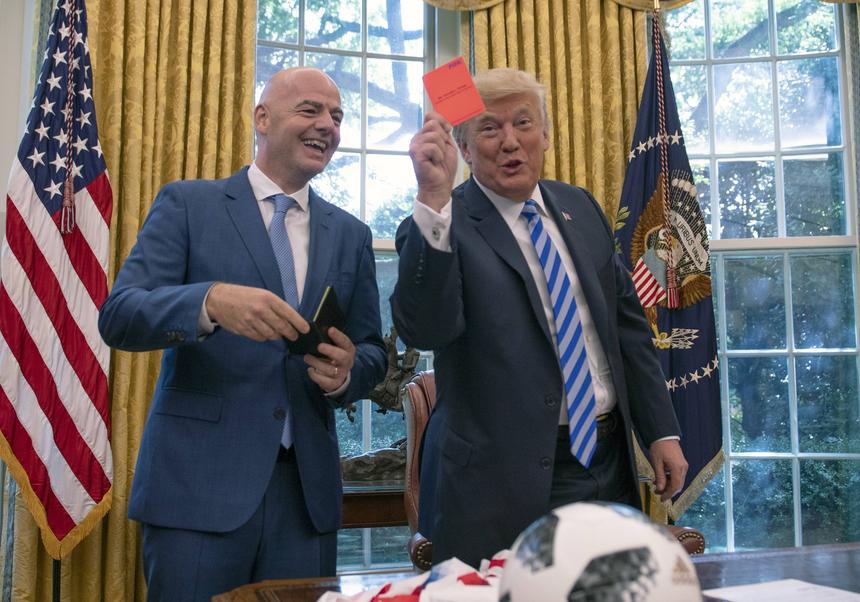 Infantino com Trump