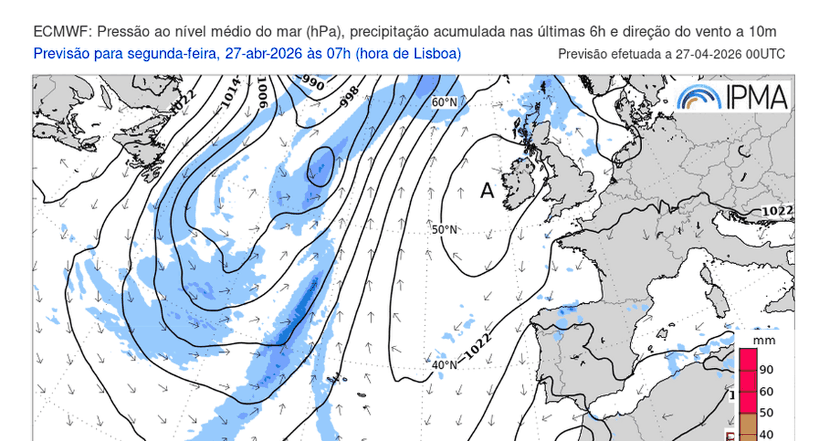 Mau tempo não dá descanso e chega ao Alentejo: 11 distritos sob aviso amarelo