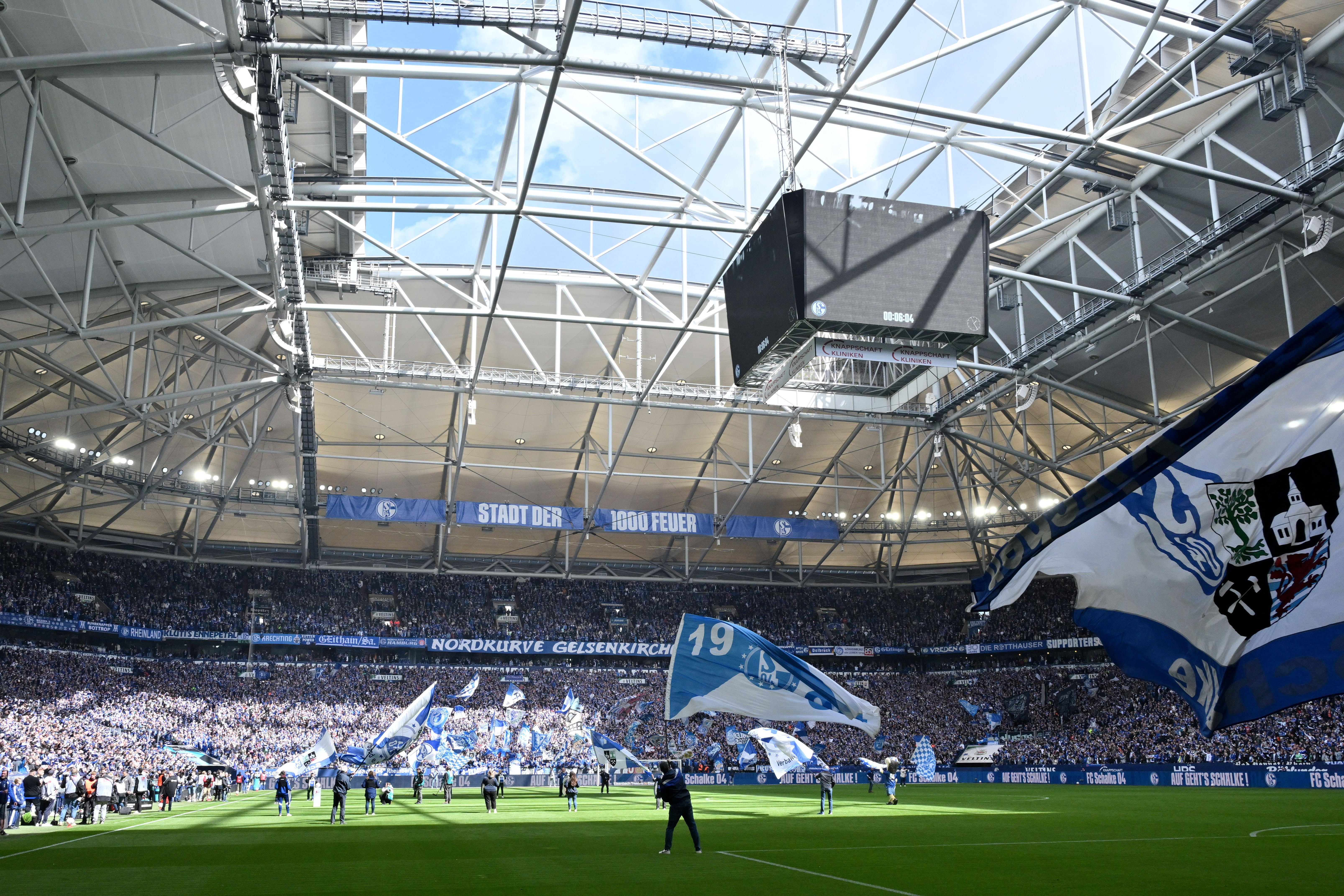 A última vez que o Schalke 04 jogou na VELTINS-Arena foi a 19 de abril        - Fotografia Imago